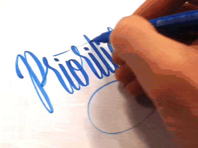 Priorities calligraphy custom flow lettering priorities process sketch type writing