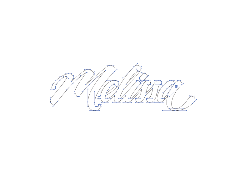 Melissa branding coffee flow lettering logo melissa script sweets type