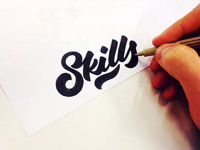 Skills black calligraphy chill lettering process sketch skills type typography