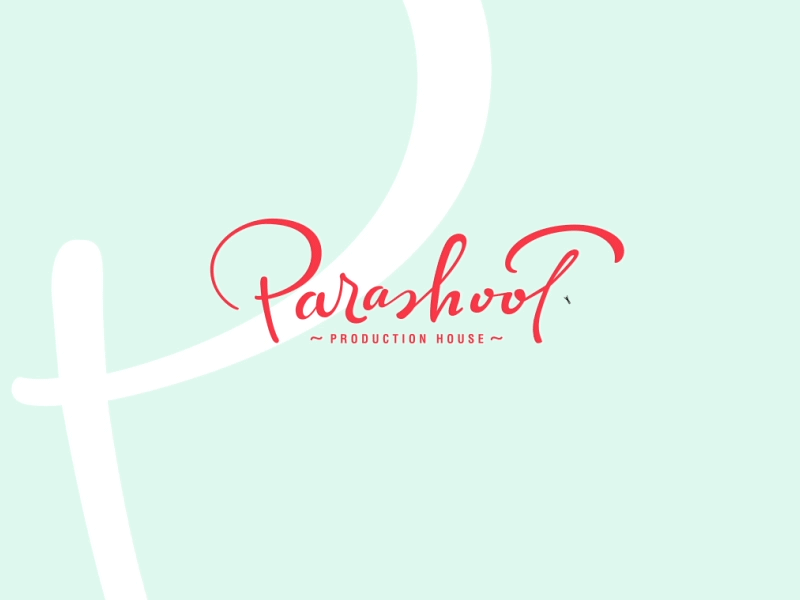 Parashoot animation custom flow gif lettering logo parashoot script type