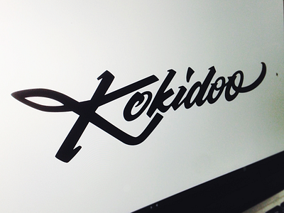 Kokidoo custom flow. kokidoo lettering logo rock n roll shoes type western