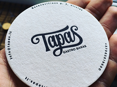 Tapas branding food letter lettering logo press spanish type vintage visuals