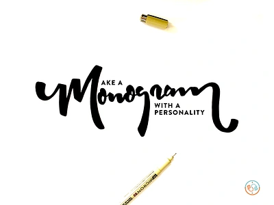 Monogram calligraphy class lettering letters monogram sharing skillshare type