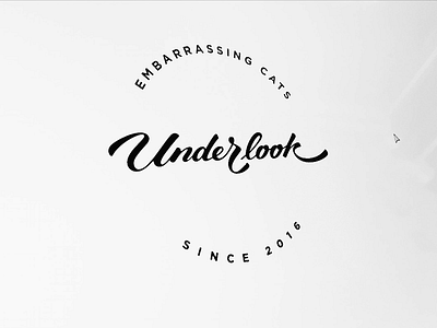 Underlook calligraphy design flow graphic lettering logo process script stamp type underlook