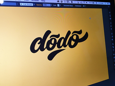 dodo bold brand calligraphy dodo flow lettering name script sweets type