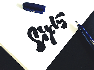 Sixty brand custom flow handtype lettering letters script sixty sketch sport type