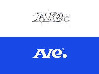 Ave. ave. bold brand custom guides howto lettering logo script type