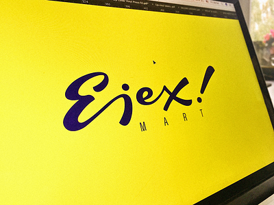 Ejex branding calligraphy custom lettering logo script shoppingcenter type typography unique