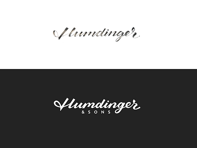 Humdinger&Sons branding calligraphy classy custom humdingersons logo sold type typography unique