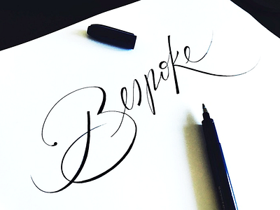 Bespoke branding calligraphy classic flow handtype lettering luxury process script sketches type