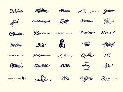 logo/lettering (2013 -2018) branding calligraphy collection custom flow lettering scirpt type unique