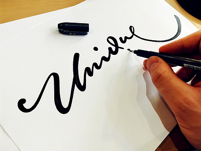 Unique calligraphy flow lettering letters logo script sketch type unique