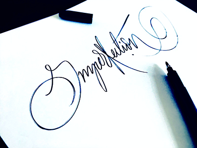 Imperfection brush calligraphy flow imperfection lettering oneline script signature styles type urban