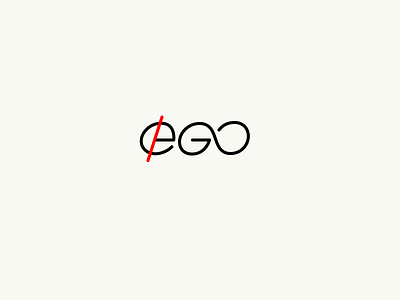 eGO branding custom ego egodeath idea infinity logo play simple smart type