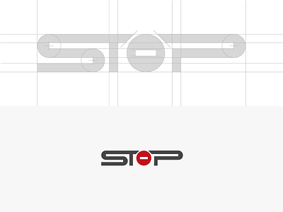 Stop branding custom guides idea logo minimal process smart stop type