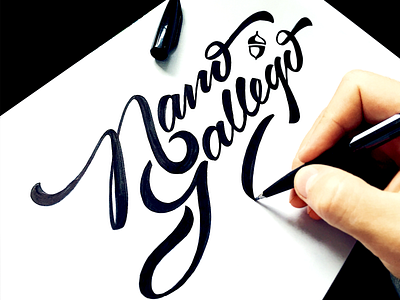 Nano Gallego branding brush calligraphy custom design flow handwritten lettering logo paper photography process script sketch type typebased typography ui