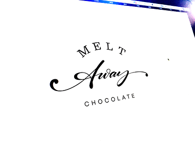 Melt Away brand branding brush calligraphy custom design forsuregraphic graphic handwriting handwritten illustration lettering logo process script signature type typography unique vector