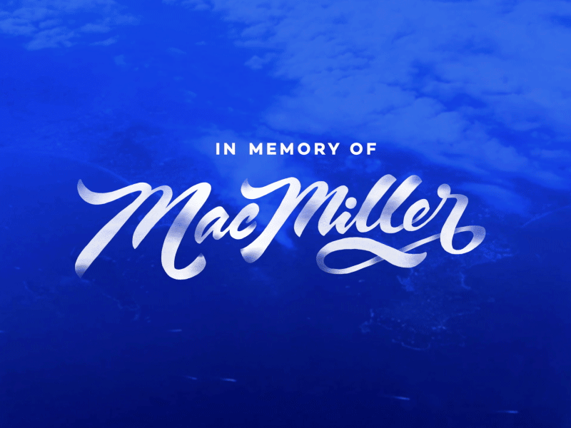 Mac Miller animation branding calligraphy design flow graphic handwritten homeproduction idea logo macmiller musicvideo script señorita type type art typography unique