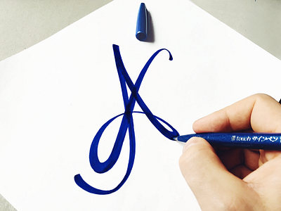 A a art brand branding brush calligraphy custom design flow handwriting handwritten illustration letter lettering process script signature sketch type typography