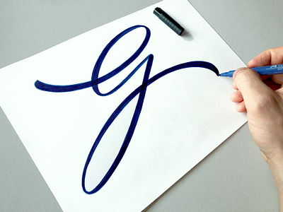G 36daysoftype brand branding brush calligraphy custom flow g handwriting handwritten illustration lettering logo og process script sketch type typography unique