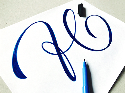 H / He 36daysoftype branding brush brushlettering calligraphy custom h hand lettering handwriting handwritten he illustration lettering logo mark process script type typography unique