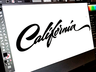 California brand identity branding california clothing custom ease flow graphicdesign handtype idea lettering logodesign naming process script type urban vintage vintage logo