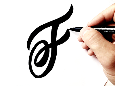 F branding branding design brush calligraphy classic custom goodtype handtype handwritten idea lettering logodesign mark process script sketch type typography unique