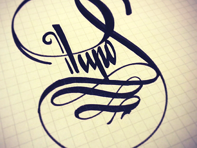 Pupos 2 brush calligraphy design freelancer graphic handwriting lettering loop marker paper pen type