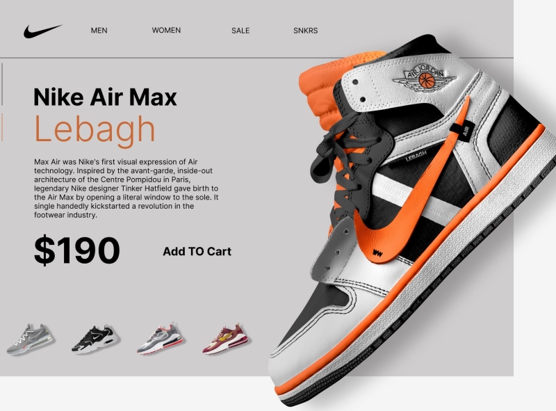 Nike Air Lebagh Ui Design By Muhammad On Dribbble