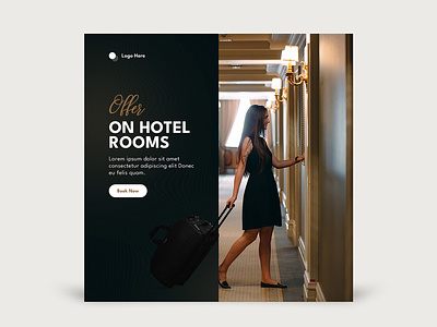 Hotel Room Offer Ad Banner