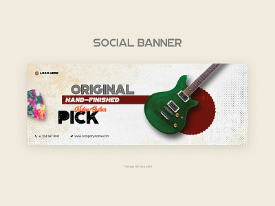 Guitar Pick Ad Banner ad banner guitar guitar ad banner guitar pick ad banner music musical instruments ad banner pick ad banner