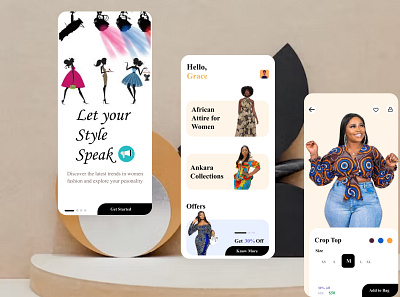 mobile app for a fashion store