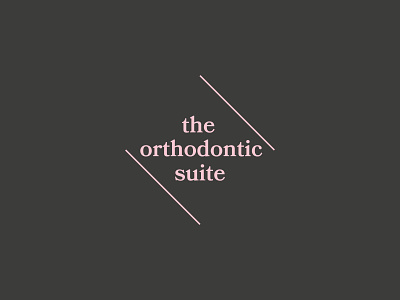 The Orthodontic Suite Logo brand brand identity branding graphic design logo logo design logodesigns mark typography vector wordmark