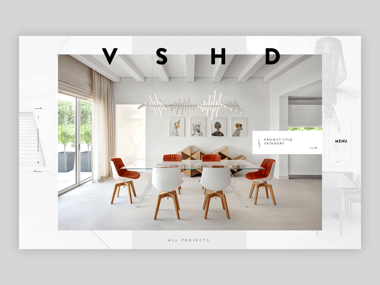 VSHD Portfolio architecture art direction elegant premium ux ui web webdesign website