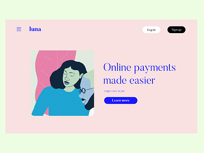 Luna - Payments made easier app brand branding clean design graphic design icon identity illustration logo minimal mobile product design type typography ui ux vector web website