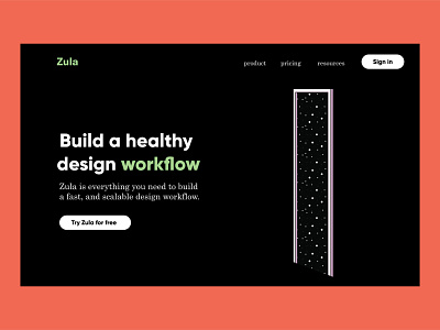 Zula - Landing page app brand branding design icon identity illustration landing page logo mobile product design typography ui ux vector web website