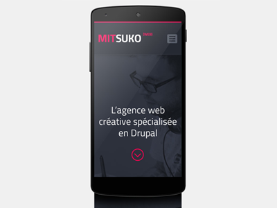 Mitsuko website design responsive