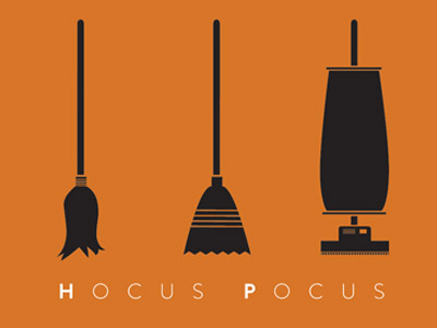 Happy Halloween with my three favorite ladies! broom halloween hocus mop pocus vacuum