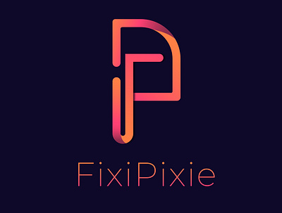 FixiPixie Minimalist Logo adobe illustrsator branding graphic design logo design minimalist logo vector