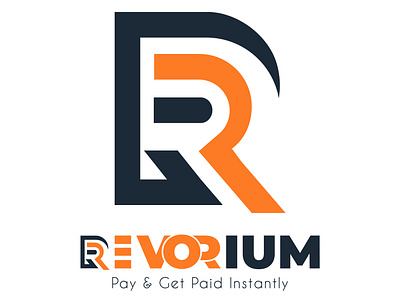 REVORIUM Online Wallet Company Logo adobe illustrsator branding graphic design logo logo design minimalist logo vector