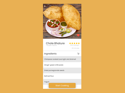 Recipe design ui ux