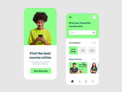 Courses app design