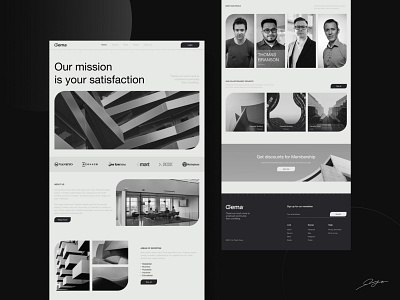 Gema - Architecture | Daily UI Challenge 003 (Landing Page)