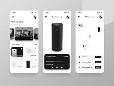 Smart Home App | Daily UI Challenge 007 (Settings)