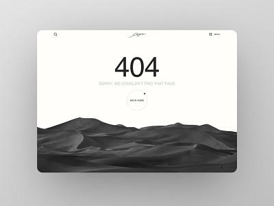 Daily UI Challenge 008 (404 Page)