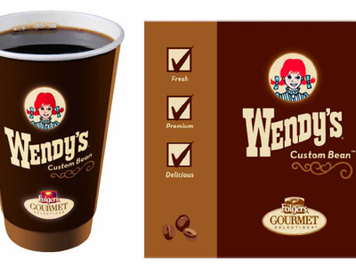 Wendys Coffee advertising branding design graphic design packaging design