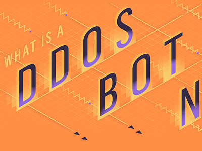 What is a DDoS Botnet? graphic design illustration social media typography
