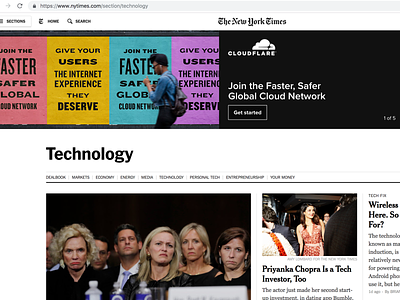 New York Times takeover advertising banner banner ad branding design digital graphic design marketing