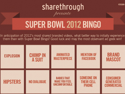 Super Bowl Bingo bingo graphic design super bowl