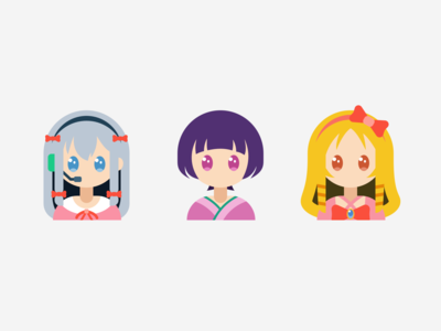 Anime Character Avatar by Xin Mu on Dribbble